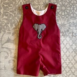 6 mo crimson and houndstooth elephant longall
